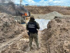 Polícia Federal e Exército Brasileiro desmantelam garimpo ilegal na Terra Indígena Sararé