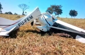 Queda de avião de pequeno porte em Mirassol D’oeste deixa duas vítimas fatais