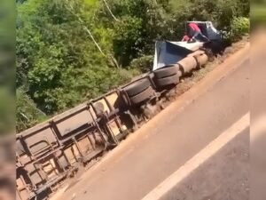 Acidente na BR-163 entre Sinop e Itaúba deixa uma pessoa morta e duas feridas