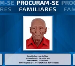 Politec de Confresa Busca Familiares de Idoso Falecido