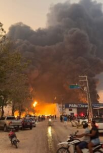 Incêndio em Empresa de Lubrificantes Causa Pânico em Novo Progresso