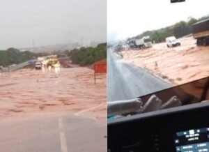Alagamento Interdita Trecho da BR-163 em Nova Mutum, mas Tráfego é Normalizado