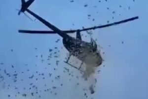 De helicóptero, filhos jogam dinheiro em homenagem ao pai – 02/07/2025 – Você viu?