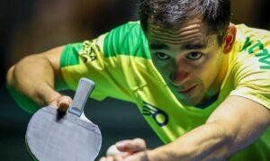 Hugo Calderano vence Benedikt Duda e é campeão do WTT de Foz do Iguaçu